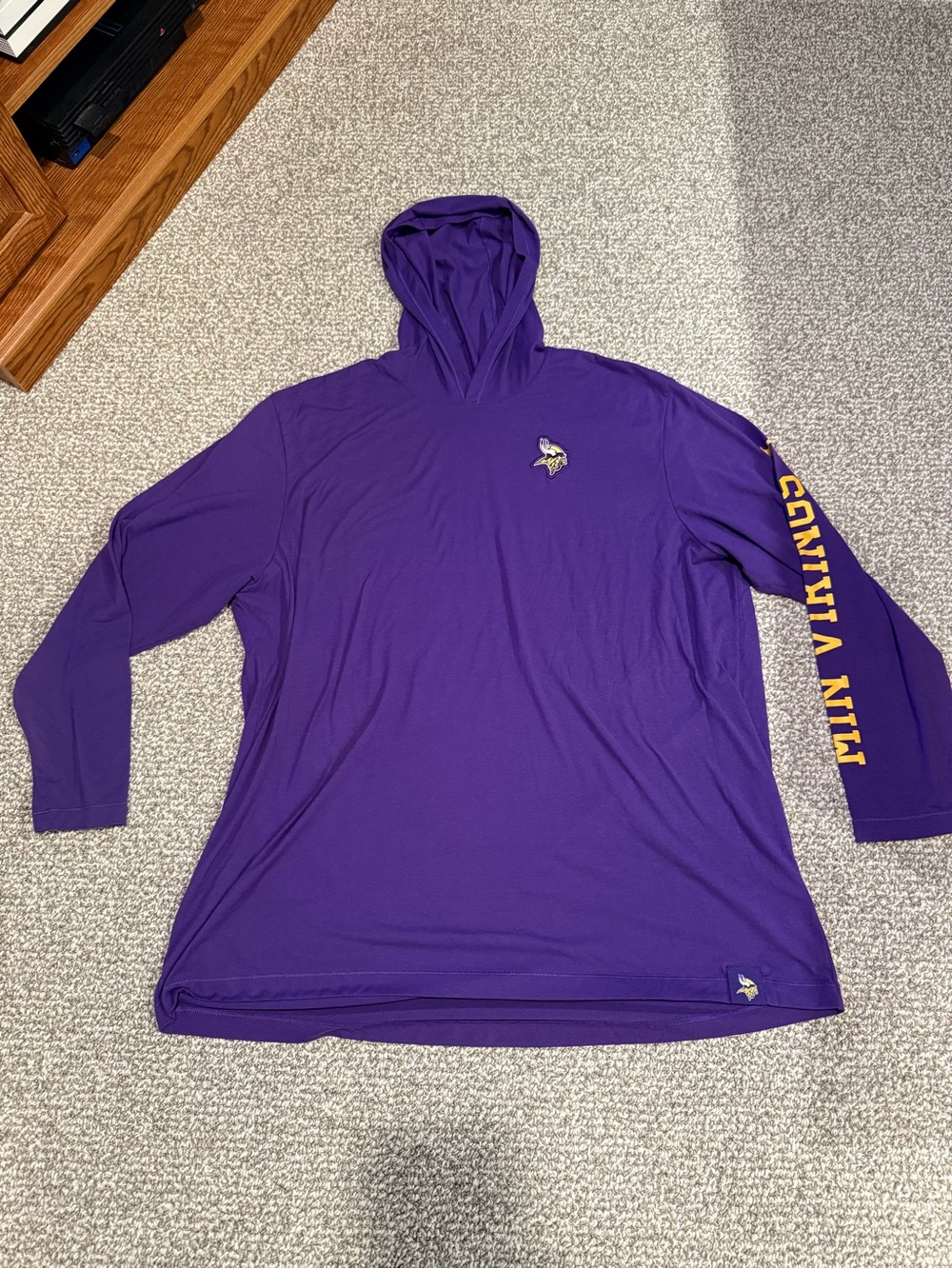 Minnesota Vikings NFL Nike Hooded Long Sleeve Purple Shirt